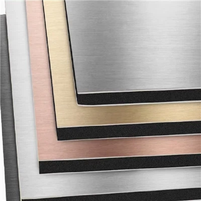 Panel Dinding Veneer Logam Bambu Arang Logam